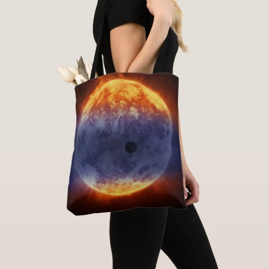Wolk van waterstofgas van Exoplanet GJ 3470b Tote Bag (Dichtbij)