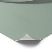 Wolk & Vogels Waterdruppel Groen Minimaal Poster (Hoek)
