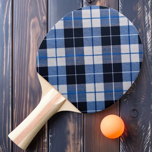 Wolkblauw geruit tafeltennisbatje