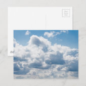 wolken-388922 BEAUTIFUL SKY NATUUR BLAUW WITTE CLO Briefkaart (Voorkant / Achterkant)