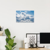 wolken-388922 BEAUTIFUL SKY NATUUR BLAUW WITTE CLO Poster (Thuiskantoor)