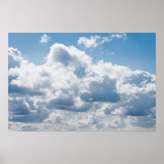 wolken-388922 BEAUTIFUL SKY NATUUR BLAUW WITTE CLO Poster (Voorkant)