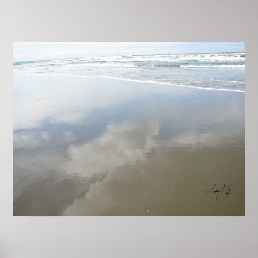 Wolken aan de kust poster (Voorkant)