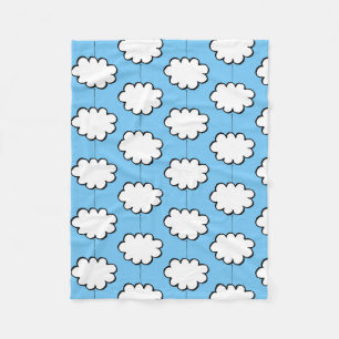 Wolken aan touwtjes fleece deken