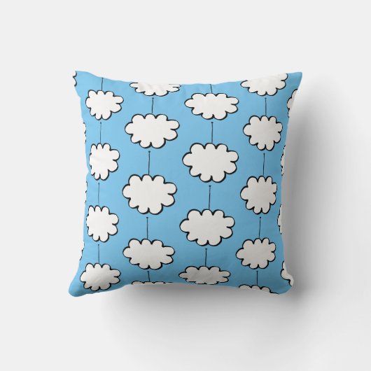 Wolken aan touwtjes kussen (Achterkant)