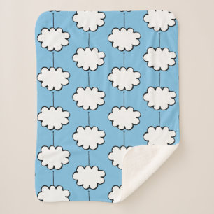 Wolken aan touwtjes sherpa deken
