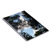 Wolken achter de bomen Foto Notitieboek (Rechterzijde)