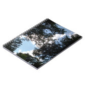 Wolken achter de bomen Foto Notitieboek (Linkerzijde)