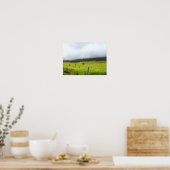 Wolken afnemen op grasland poster (Keuken)