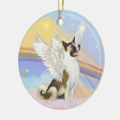 Wolken - Akita Angel Keramisch Ornament (Links)