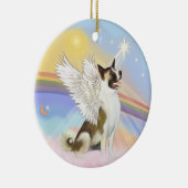 Wolken - Akita engel Keramisch Ornament (Rechts)