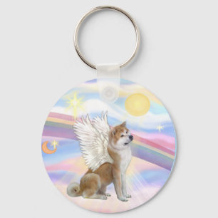 Wolken - AKita Inu Engel Sleutelhanger