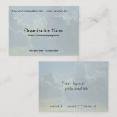 wolken, algemeen visitekaartje (Voorkant / Achterkant)