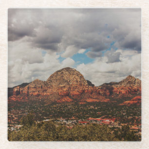Wolken als ze naar Sedona rollen Glazen Onderzetter