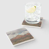 Wolken als ze naar Sedona rollen Stenen Onderzetter (Zijkant)