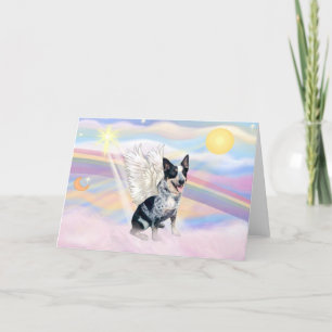 Wolken - Australian Cattle Dog Angel - Square Kaart