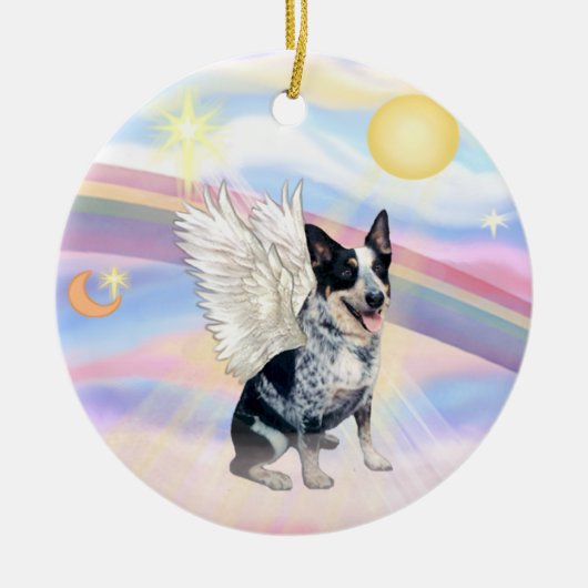 Wolken - Australian Cattle Dog Keramisch Ornament (Voorkant)