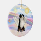 Wolken - Australian Shepherd Angel (tri) Keramisch Ornament (Rechts)