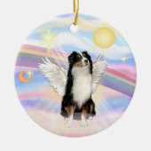 Wolken - Australian Shepherd Angel (tri) Keramisch Ornament (Voorkant)