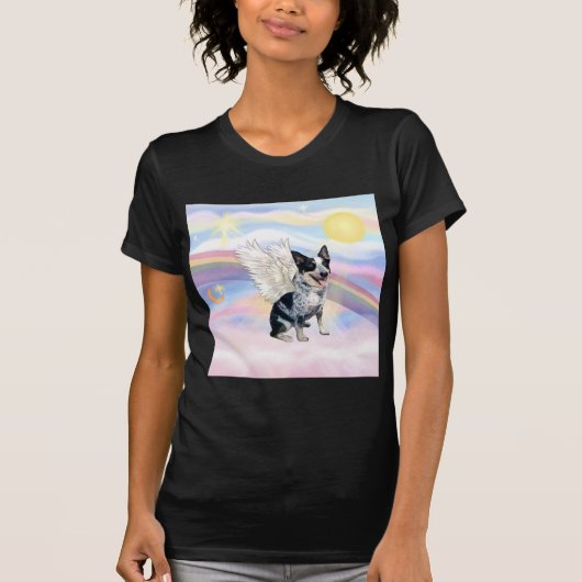 Wolken - Australische veehond Engel - Vierkant T-shirt (Voorkant)
