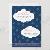 Wolken | Baby "Shower"-uitnodiging Kaart (Achterkant)