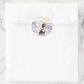Wolken - Berner Sennenhond Engel Ronde Sticker (Tas)