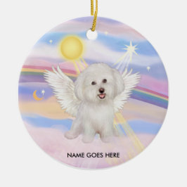 Wolken - Bichon Angel (#7), NAAM KOMT HIER Keramisch Ornament