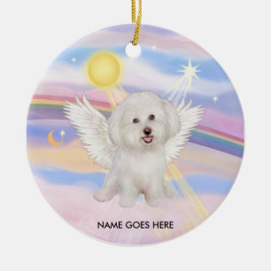 Wolken - Bichon Angel (#7), NAAM KOMT HIER Keramisch Ornament