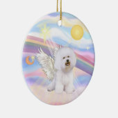 Wolken - Bichon Frise Angel Keramisch Ornament (Rechts)