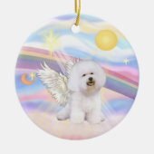 Wolken - Bichon Frise Angel Keramisch Ornament (Voorkant)