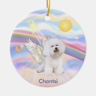 Wolken - Bichon Frise engel Chantsi Keramisch Ornament