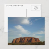 Wolken bij Ayers Rock Briefkaart (Voorkant / Achterkant)