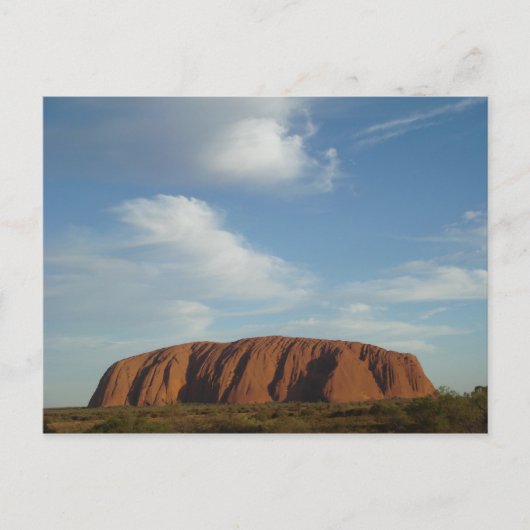 Wolken bij Ayers Rock Briefkaart (Voorkant)