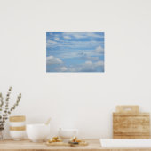 Wolken bij de strand poster (Keuken)