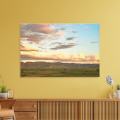 Wolken bij Namibië Golden Hour Canvas Afdruk (Insitu (Woonkamer))