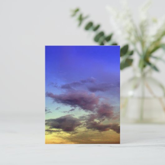 Wolken bij Sunset Briefkaarten (Staand voorkant)