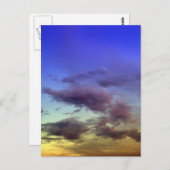 Wolken bij Sunset Briefkaarten (Voorkant / Achterkant)