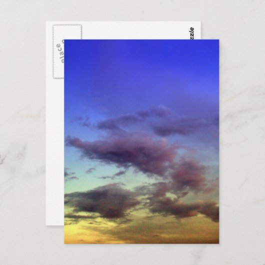 Wolken bij Sunset Briefkaarten (Voorkant / Achterkant)