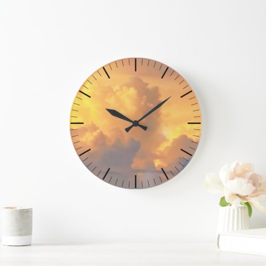 Wolken bij zonsondergang klok (Huis)