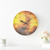 Wolken bij zonsondergang klok (Huis)