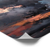 Wolken bij zonsopgang Schilderen Kunst Print Poste (Hoek)