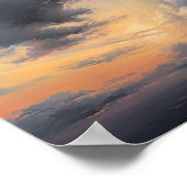 Wolken bij zonsopgang Schilderen Kunst Print Poste (Hoek)