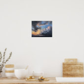 Wolken bij zonsopgang Schilderen Kunst Print Poste (Keuken)