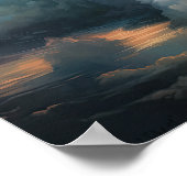 Wolken bij zonsopgang Schilderen Kunst Print Poste (Hoek)