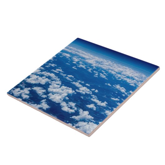 Wolken blauw tegeltje (Zijkant)