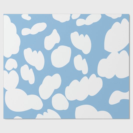 Wolken Blauwe lucht Wolken Cadeaupapier (Vlak)