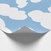 Wolken Blauwe lucht Wolken Cadeaupapier (Hoek)