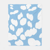 Wolken Blauwe lucht Wolken Fleece Deken (Voorkant)