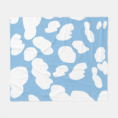 Wolken Blauwe lucht Wolken Fleece Deken (Voorkant (Horizontaal))
