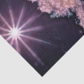 Wolken Blue Paarse Sky Sunset Galaxy Stars Tissuepapier (Detail)